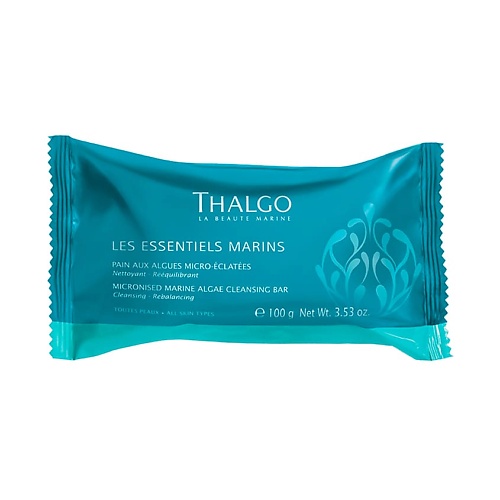 Мыло твердое THALGO Мыло с микронизированными морскими водорослями для лица и тела Les Essetiels Marins Cleansing Bar
