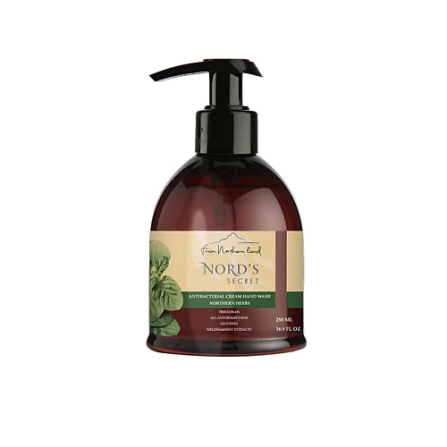 NORD'S SECRET Крем-мыло для рук антибактериальное Северные травы
