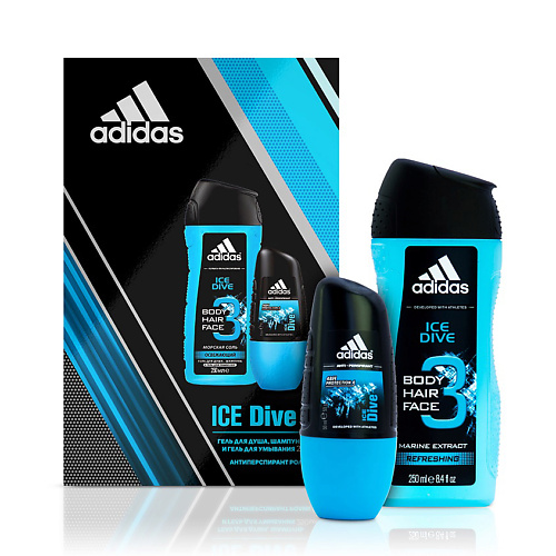ADIDAS Набор мужской Ice Dive adidas роликовый дезодорант антиперспирант ice dive
