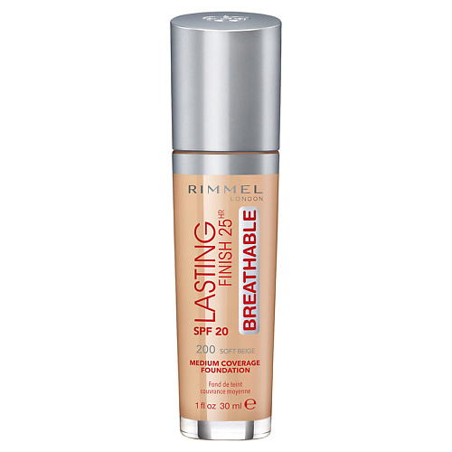 Тональные средства RIMMEL Тональный крем Lasting Finish Breathable