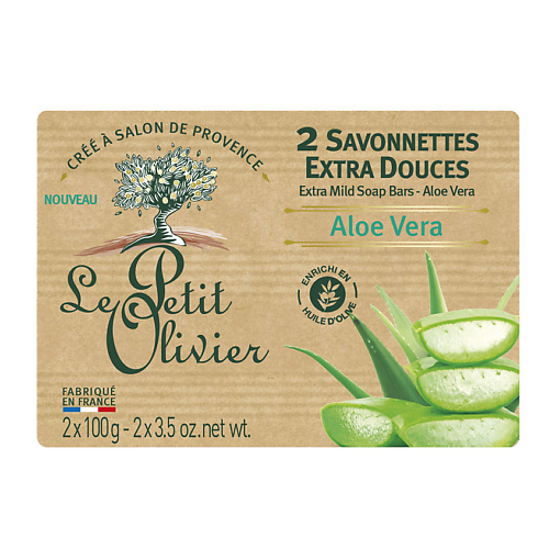 LE PETIT OLIVIER Мыло экстра нежное Алоэ Вера Aloe Vera Soap