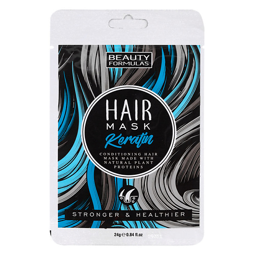 BEAUTY FORMULAS Маска для волос с кератином Keratin Hair Mask beauty formulas салфетки очищающие чайное дерево