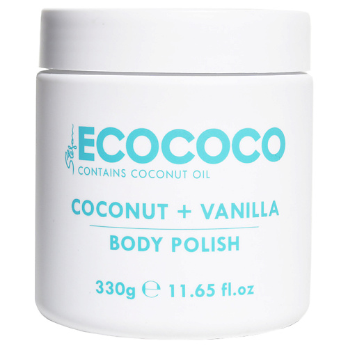 Скраб для тела ECOCOCO Скраб для тела отшелушивающий и питательный Кокос и Ваниль Coconut + Vanilla Body Polish цена и фото