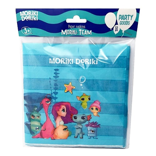 Салфетки для рук MORIKI DORIKI Набор бумажных салфеток MORIKI TEAM