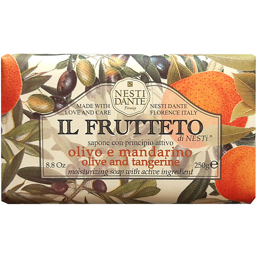 NESTI DANTE Мыло IL FRUTTETO Pure olive & Tangerine хозяйственное мыло pure water с эфирными маслами 175 г