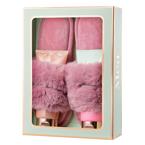 MEA Набор с розовыми тапочками