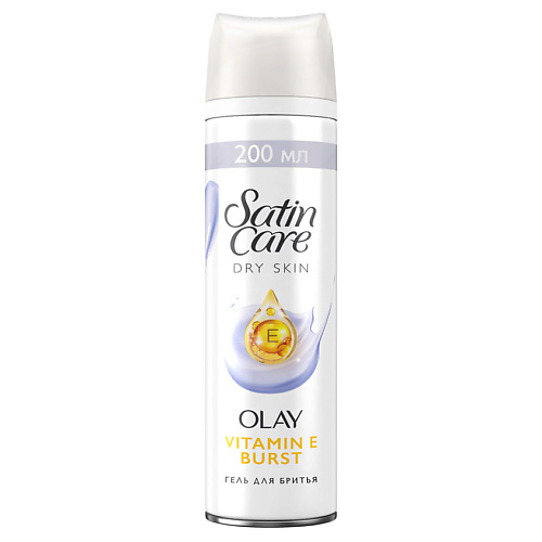 GILLETTE Гель для бритья для сухой кожи Satin Care с Olay Витамин E Burst gillette гель для бритья satin care olay vanilla dream