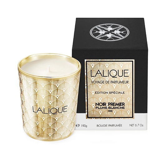 Свеча ароматическая LALIQUE Свеча ароматическая PLUME BLANCHE ароматы для дома lalique свеча ароматическая la nuit