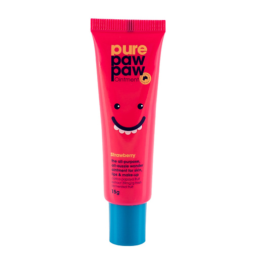 PURE PAW PAW Бальзам для губ восстанавливающий с ароматом Клубничный смузи pure paw paw бальзам для губ восстанавливающий с ароматом клубничный смузи