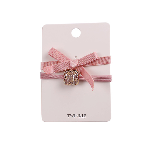 TWINKLE Резинки для волос 2 шт Powder Pink 75₽