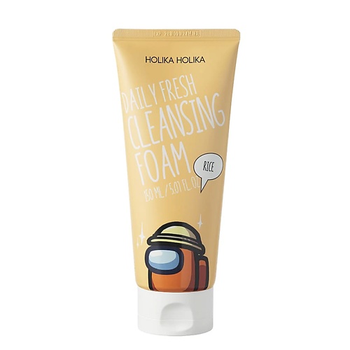 

HOLIKA HOLIKA Очищающая пенка для лица Among Us Daily Fresh Rice Cleansing Foam, Очищающая пенка для лица Among Us Daily Fresh Rice Cleansing Foam