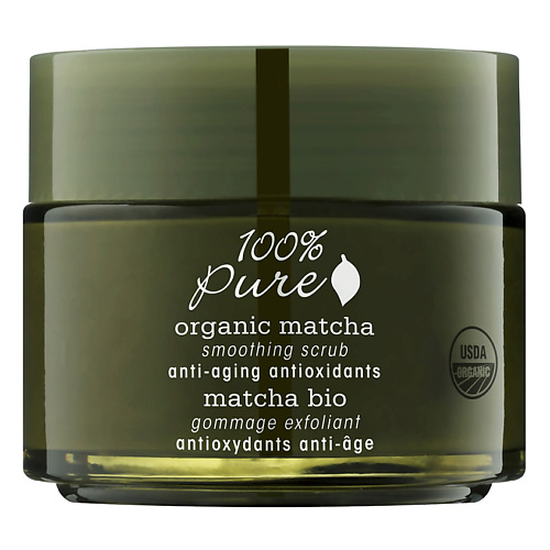 

100% PURE Скраб для лица выравнивающий Organic Matcha Anti-Aging Antioxidants, Скраб для лица выравнивающий Organic Matcha Anti-Aging Antioxidants