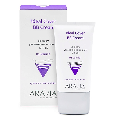 BB крем для лица ARAVIA PROFESSIONAL BB-крем увлажняющий SPF-15 Ideal Cover BB-Cream suntique i m cover bb sunstick солнцезащитный крем spf 50 pa 15 г 0 52 унции