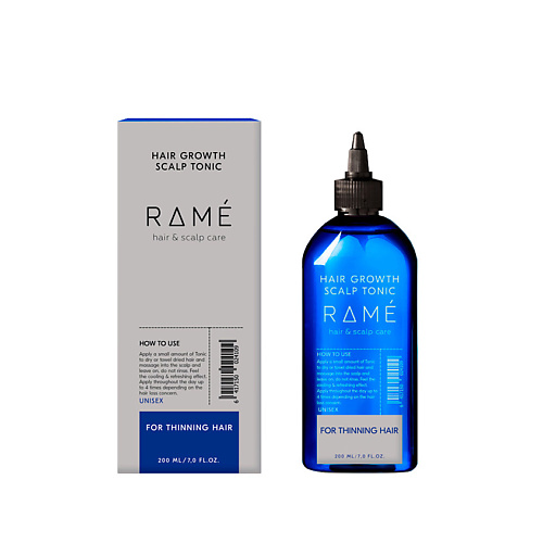 RAMÉ Тоник стимулирующий рост волос RAMÉ HAIR GROWTH SCALP TONIC особая серия шампунь стимулирующий рост волос имбирь и перец 490