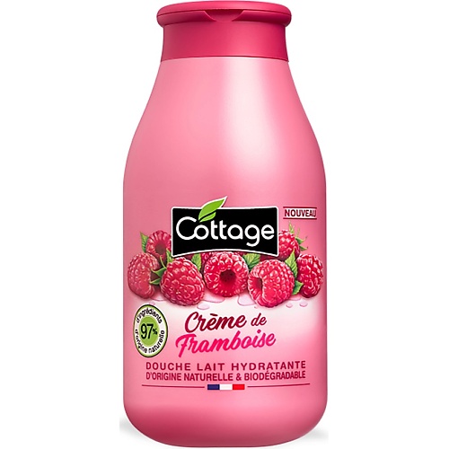 цена Гель для душа COTTAGE Молочко для душа увлажняющее Moisturizing Shower Milk – Raspberry Cream