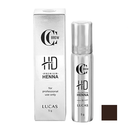 Хна для бровей LUCAS Хна для бровей CC Brow HD Premium Henna средство для снятия хны с кожи lucas cosmetics cc brow henna remover 50