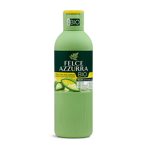 Гель для душа FELCE AZZURRA Био Гель для душа Алоэ и Лимон Bio Aloe Vera and Lemon гель для душа mint500 lemon 250