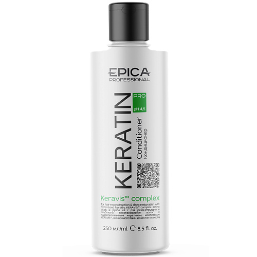 Кондиционер для волос EPICA PROFESSIONAL Кондиционер для реконструкции и глубокого восстановления Keratin Pro шампунь для реконструкции и глубокого восстановления волос keratin pro shampoo шампунь 250мл