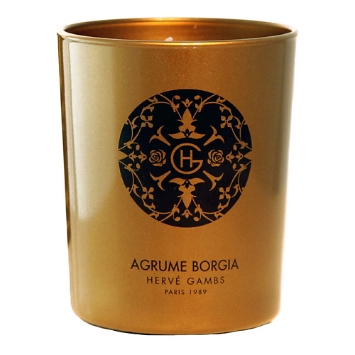 Свеча ароматическая HERVE GAMBS Agrume Borgia Fragranced Candle серьги borgia цепи