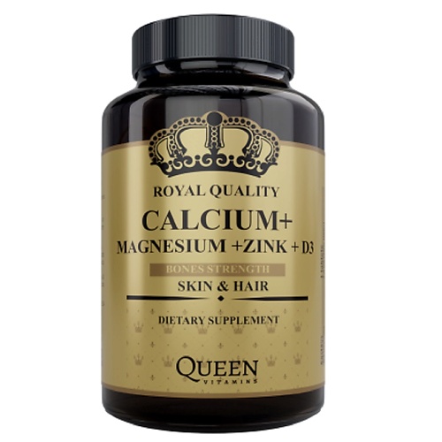 

QUEEN VITAMINS Кальций + витамин D3, Кальций + витамин D3