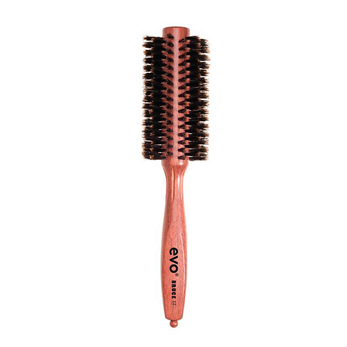 цена Щетка для волос EVO [Брюс] Круглая щетка с натуральной щетиной для волос 22мм evo bruce 22 natural bristle radial brush