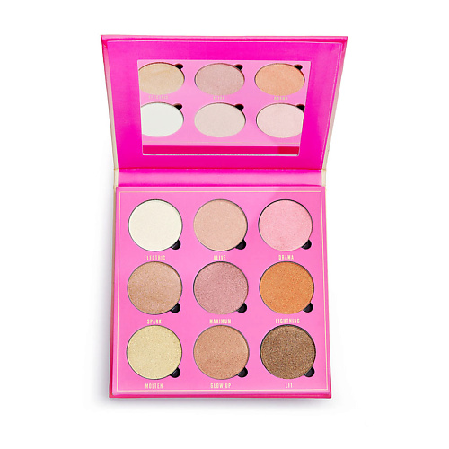 

MAKEUP OBSESSION Палетка хайлайтеров So Lit, 9 оттенков, Палетка хайлайтеров So Lit, 9 оттенков