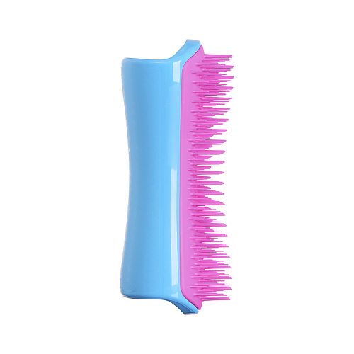 TANGLE TEEZER Расческа для вычесывания шерсти Pet Teezer De-shedding & Dog Grooming Brush Blue & Pink