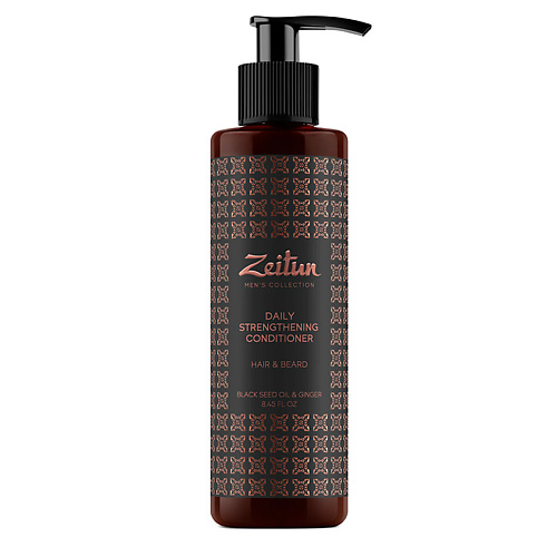 ZEITUN Бальзам-кондиционер для волос и бороды укрепляющий с имбирем и черным тмином Men's Collection. Hair&Beard Daily Strengthening Conditioner