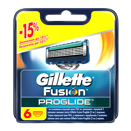 GILLETTE Сменные кассеты для бритья FUSION ProGlide кассеты для бритья gillette fusion proglide 2 шт
