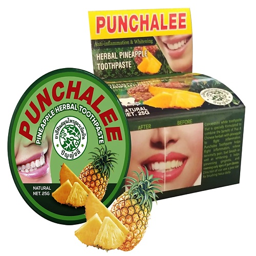 

PUNCHALEE Зубная паста растительная с ананасом, Зубная паста растительная с ананасом
