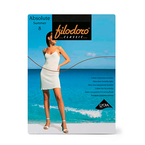 FILODORO Колготки женские 8 ден Absolute Summer Nero filodoro колготки женские 8 ден absolute summer nero