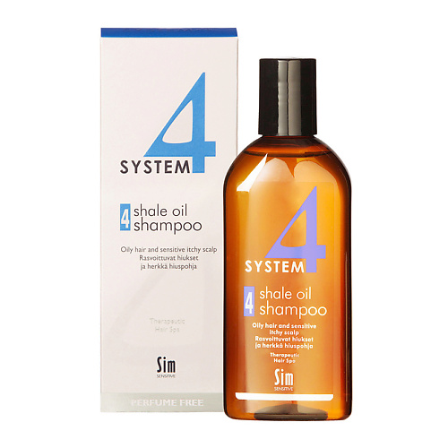 SYSTEM4 Шампунь №4 для очень жирной кожи головы Shale oil Shampoo 4 System 4