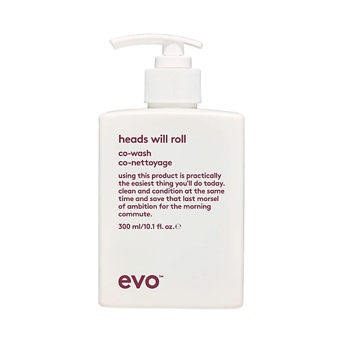Шампунь для волос EVO Ко-вошинг для вьющихся и кудрявых волос Головокружительный Heads Will Roll Co-Wash