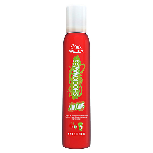 

WELLA Shockwaves Мусс для укладки волос Volume суперсильной фиксации, Shockwaves Мусс для укладки волос Volume суперсильной фиксации