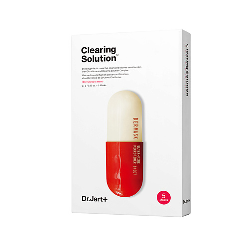 Маска для лица DR. JART+ Маска капсулы красоты очищающая Clearing Solution Dremask Ultra-Fine Microfiber Sheet