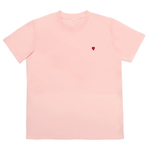 ЛЭТУАЛЬ Женская футболка с вышивкой, цвет розовый банный лежак 150х50 с вышивкой душевного равновесия в новом году
