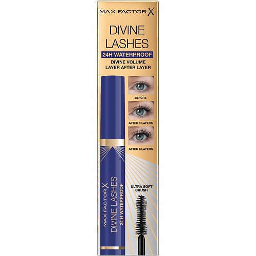 Тушь MAX FACTOR Водостойкая тушь для ресниц Divine Lashes 24H & Waterproof