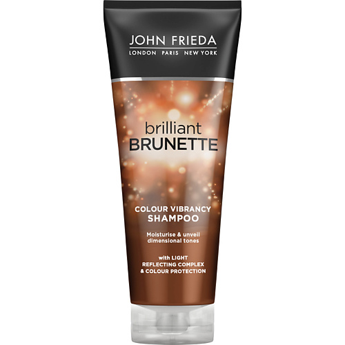 JOHN FRIEDA Увлажняющий шампунь для защиты цвета темных волос Brilliant Brunette COLOUR PROTECTING anti rust umbrellas three fold summer parasol hand open windproof bag parasol uv protecting purple coating pantone colour