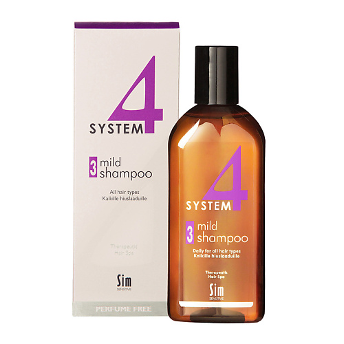 фото System4 шампунь №3 для всех типов волос mild climbazole shampoo system 4