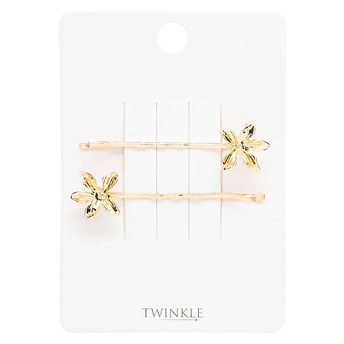  TWINKLE Заколки-невидимки для волос GOLDEN FLOWERS