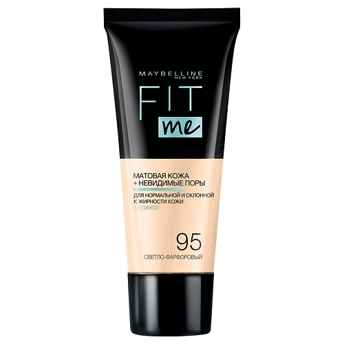 MAYBELLINE NEW YORK Тональный крем для лица Fit Me матирующий скрывающий поры 414₽