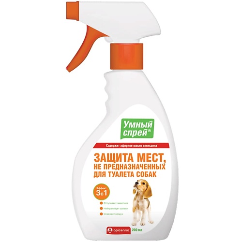 

APICENNA Спрей защита мест не предназначенных для туалета собак Умный, Спрей защита мест не предназначенных для туалета собак Умный