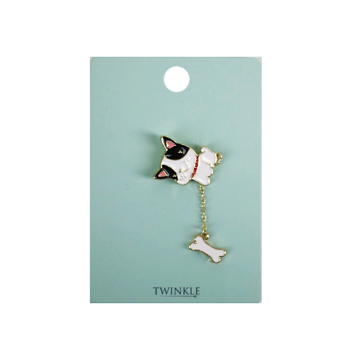 TWINKLE Брошь Dog+Bone