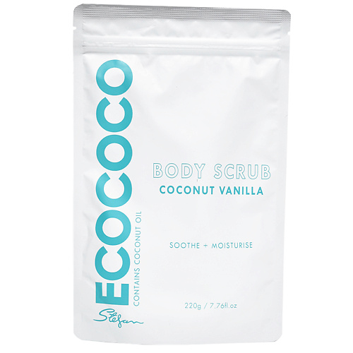 Скраб для тела ECOCOCO Скраб для тела для смягчения и увлажнения Ваниль и Кокос Body Scrub Coconut Vanilla фотографии