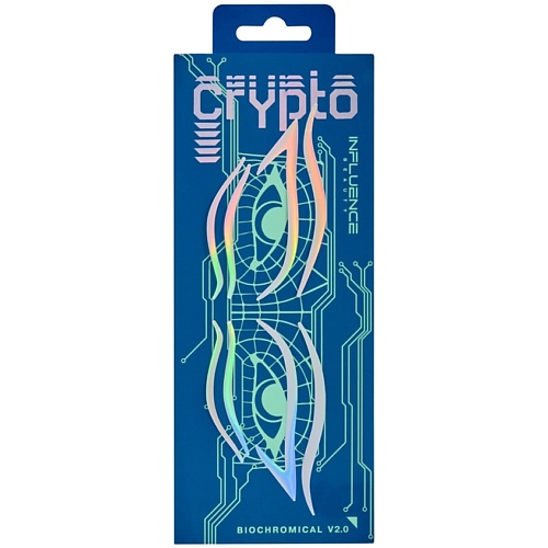 Наклейки для лица INFLUENCE BEAUTY Наклейки для макияжа CRYPTO голографические crypto coins sticker