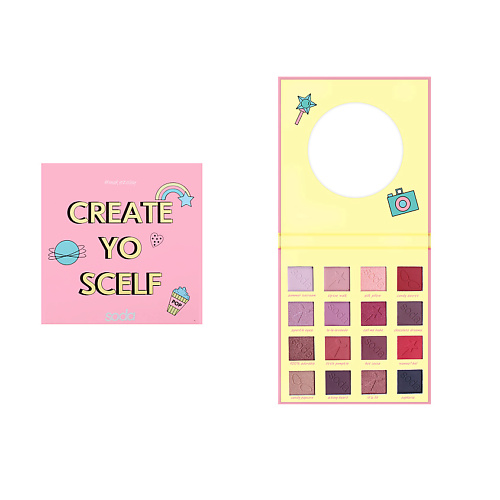 SODA EYESHADOW PALETTE #makeitslay Тени для век CREATE YO'SCELF