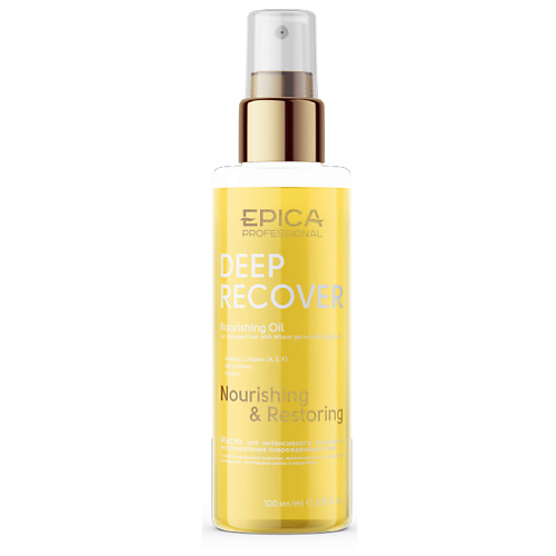 Масло для волос EPICA PROFESSIONAL Масло для поврежденных волос Deep Recover шампунь для поврежденных волос epica professional shampoo for damaged hair deep recover 300 мл