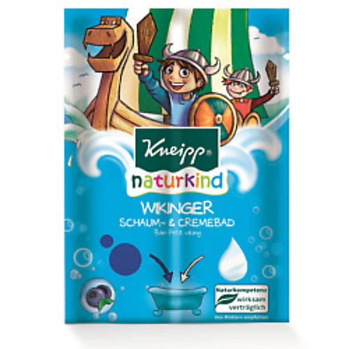 KNEIPP Пена-крем для ванн цветная детская Викинг с ароматом черники kneipp пена для ванн детская пират