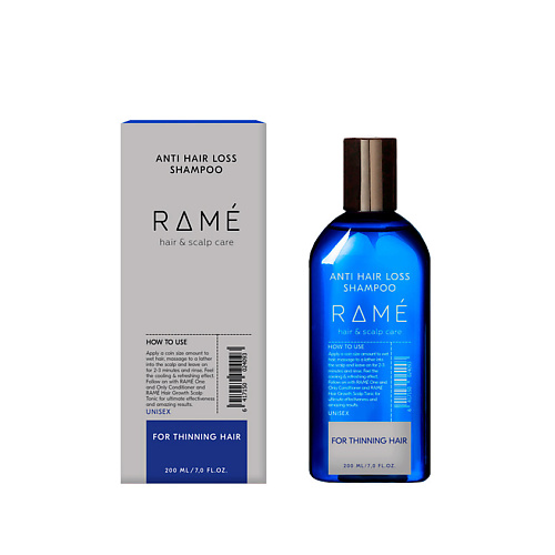 цена Шампунь для волос RAMÉ Шампунь от выпадения волос RAMÉ ANTI HAIR LOSS SHAMPOO