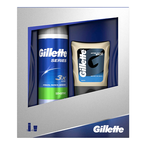 Средства для бритья GILLETTE Подарочный набор Series Sensitive